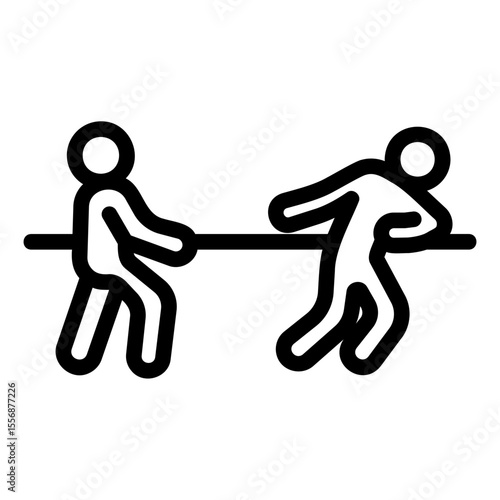 tug of war Line Icon