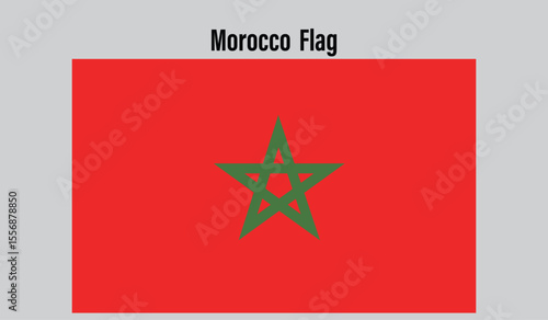 Morocco  Flag design digital vector illustration