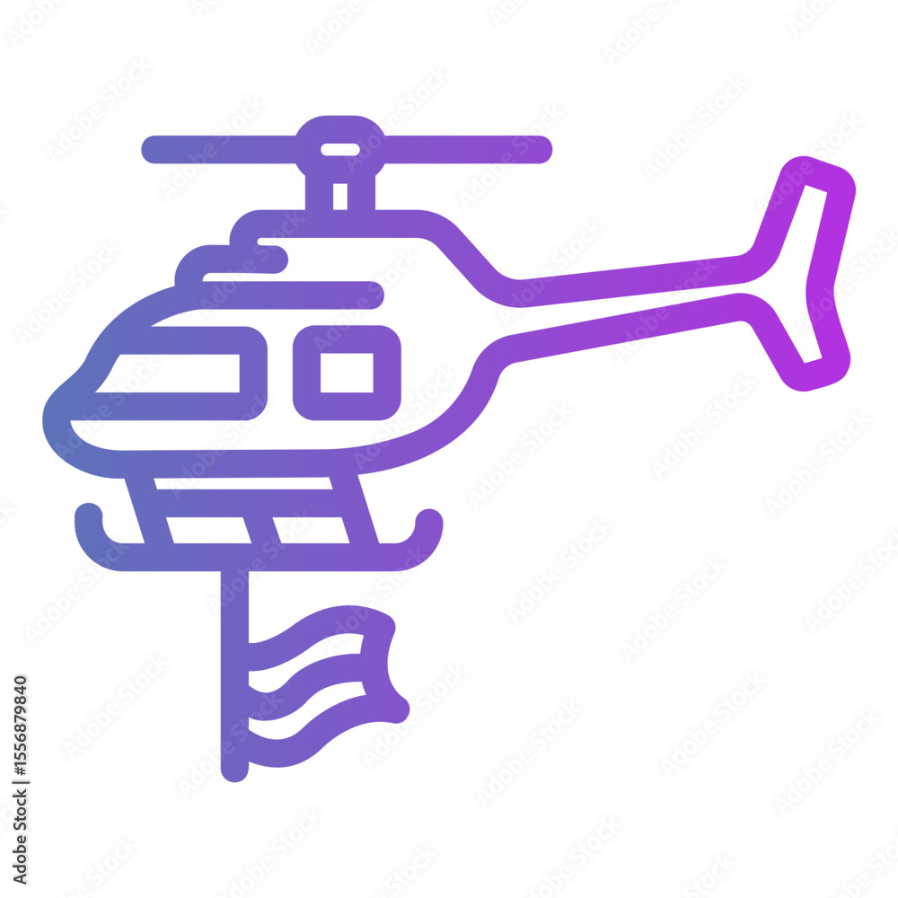 Obraz premium helicopters Gradient icon