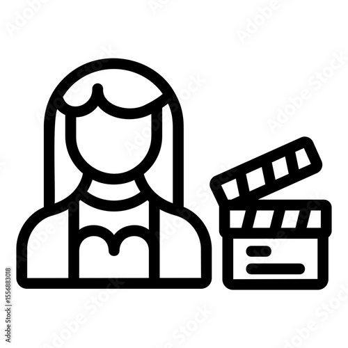 actress Line Icon