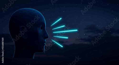 The power of voice and communication portrayed in a digital illustration