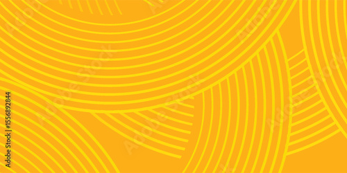 Pasta background, spaghetti abstract geometric pattern. Macaroni yellow poster. modern eps10.