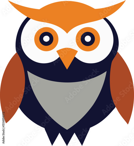 Majestic owl close-up flying at night, wild bird of prey in natural habitat, detailed feathers, wise nocturnal animal, wildlife photography, nature concept, isolated on dark background.