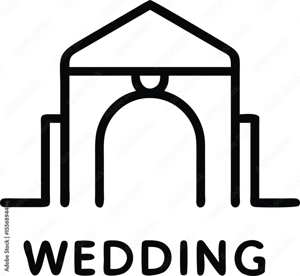 Wedding Venue Building With Arch Wedding Venue Building With Arch