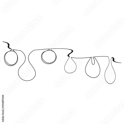 Continuous line drawing of drop. Water drops line icon. One line drawing background. Vector illustration. Water drop Continuous line icon