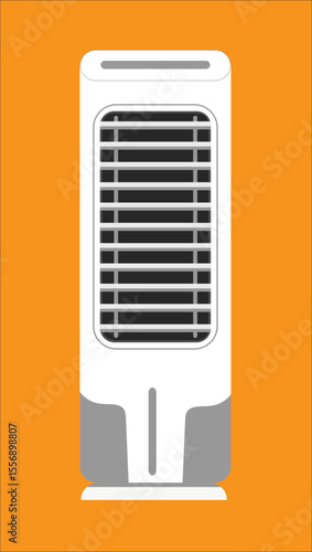 Minimalist Room Air Cooler Illustration