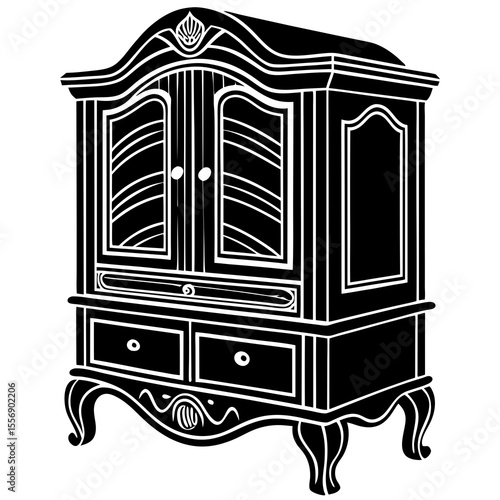 vector illustration of a furniture