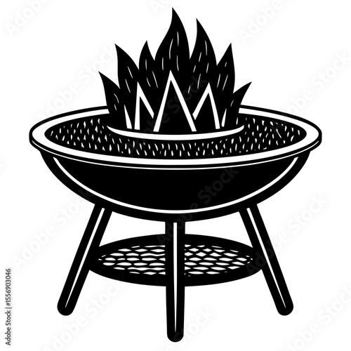barbecue grill vector illustration