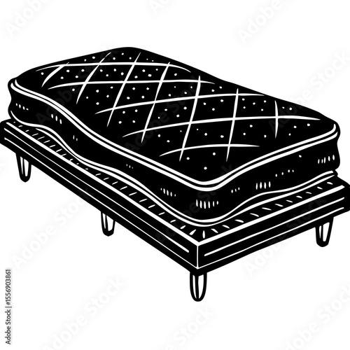 vector illustration of an old fashioned chair