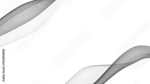 Spectrum waves color line on white background