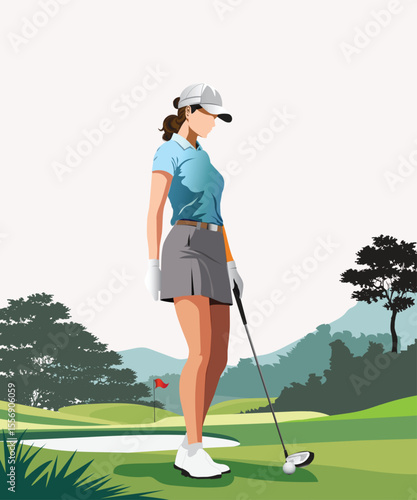 Female golfer style