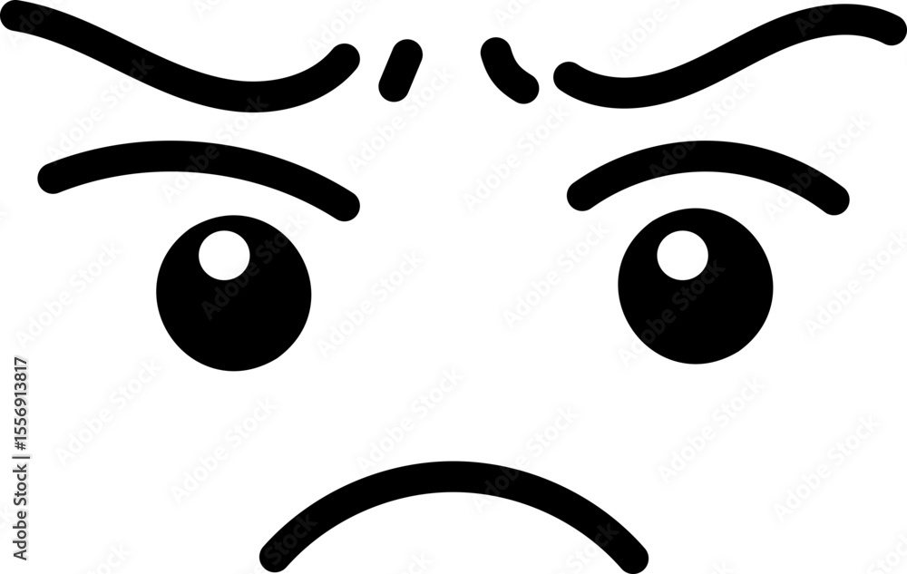 Fototapeta premium 화난 표정