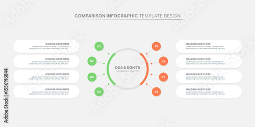 Modern Comparison Infographic Design Template