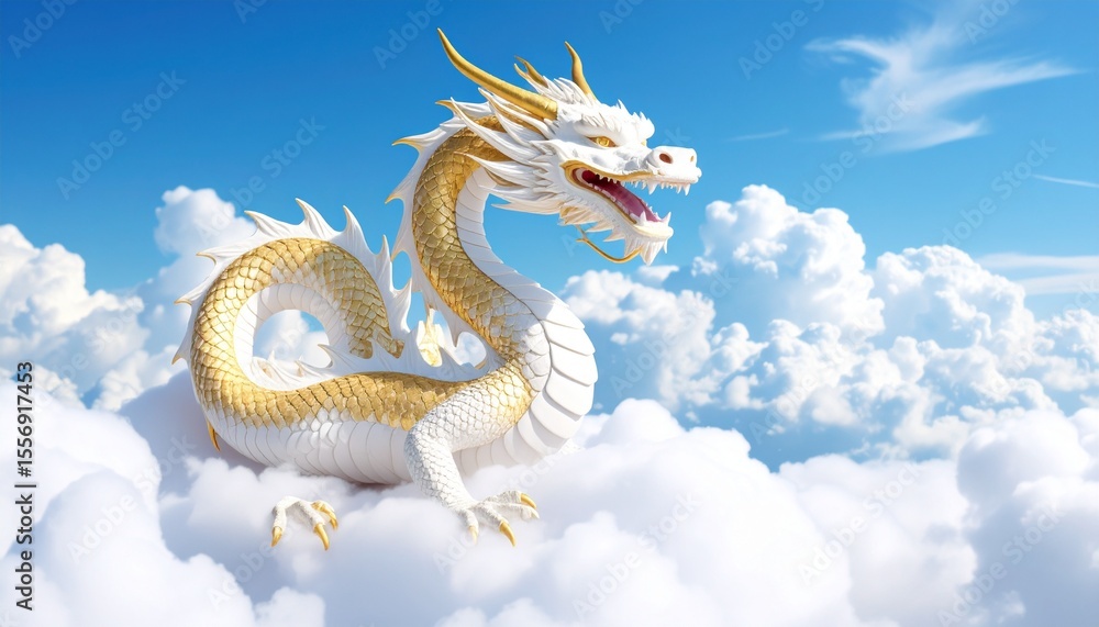 Obraz premium dragon in the sky