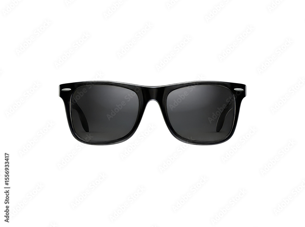 Fototapeta premium Classic black sunglasses stylish shade protection uv, Isolated On Transparent Background, Cut Out