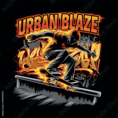 Skating t shirt design