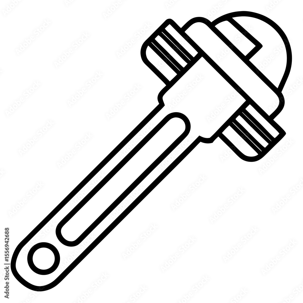 Pipe Wrench Vector Art Pipe Wrench Vector Art