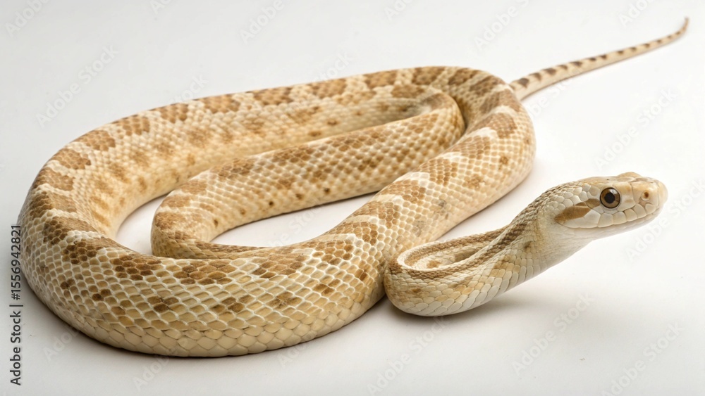 Fototapeta premium Gopher Snake on studio background