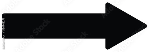  Long arrow icon. Vector of trendy long arrow pointing right in flat style. eps 10