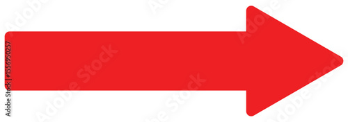 Long arrow icon. Vector of trendy long arrow pointing right in flat style. eps 10