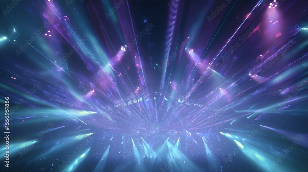 Fototapeta premium electronic music fest summer wave poster. club party flyer.