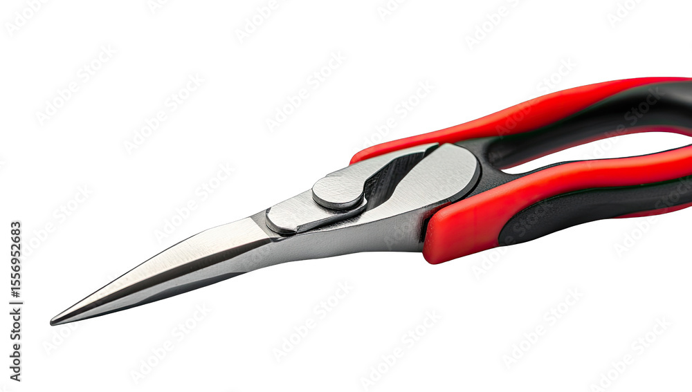 Close-up of red and black nippers Close-up of red and black nippers