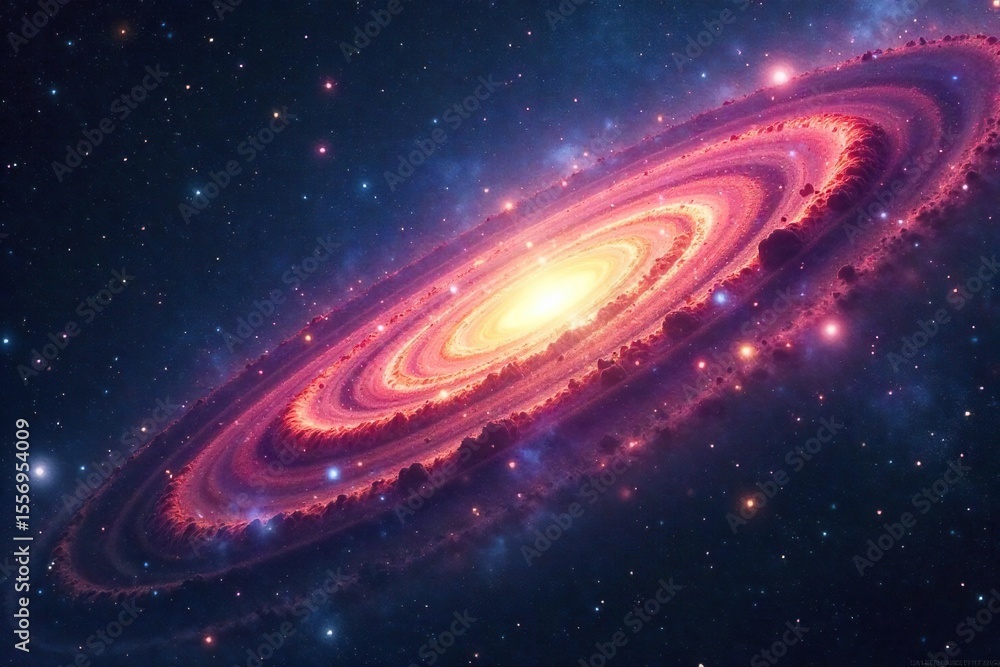Obraz premium Breathtaking Nebulae Mark Galaxys Edge A Cosmic Border Between Universes