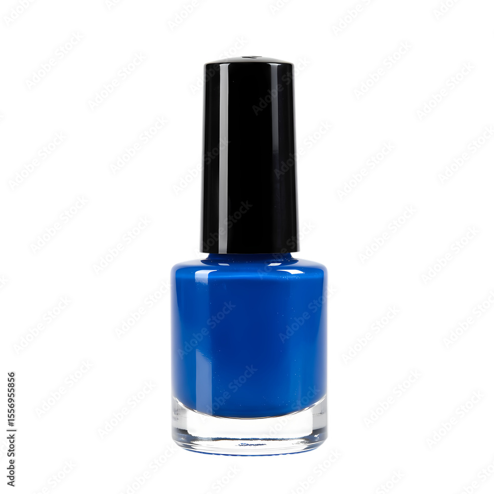 Obraz premium Vibrant Blue Nail Polish: Perfect for a Chic Manicure