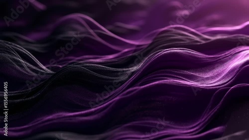 Wallpaper Mural Abstract Purple Waves: An elegant depiction of flowing purple waves, with soft, undulating lines and a mesmerizing gradient of shades. This image evokes a sense of fluidity and movement. Torontodigital.ca