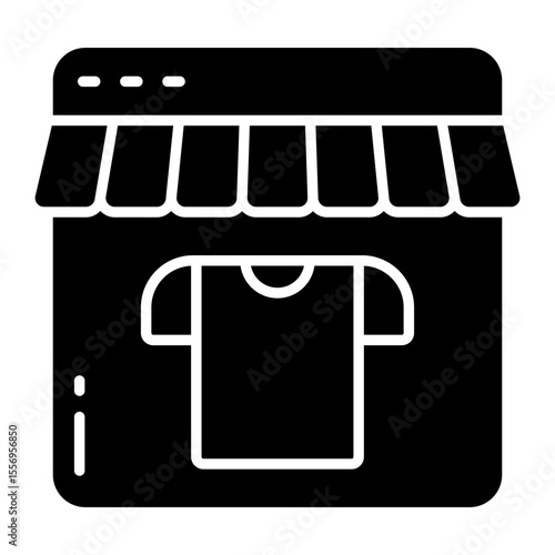 Perfect design icon of web shop