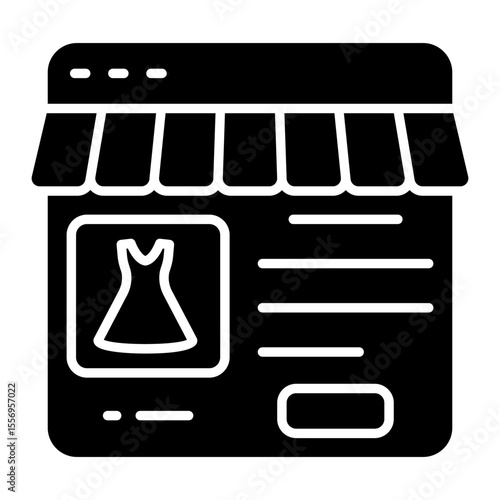 Modern design icon of buy frock online