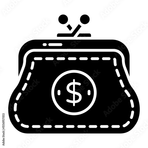 An icon design of women hand purse, clutch vector