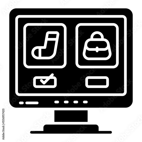 Unique design icon of select product