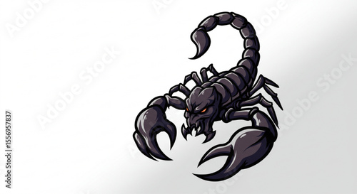 Fierce Scorpion Mascot Logo Design – Bold Esports Vector on White Background