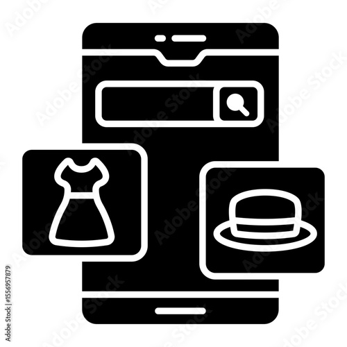 Unique design icon of select product