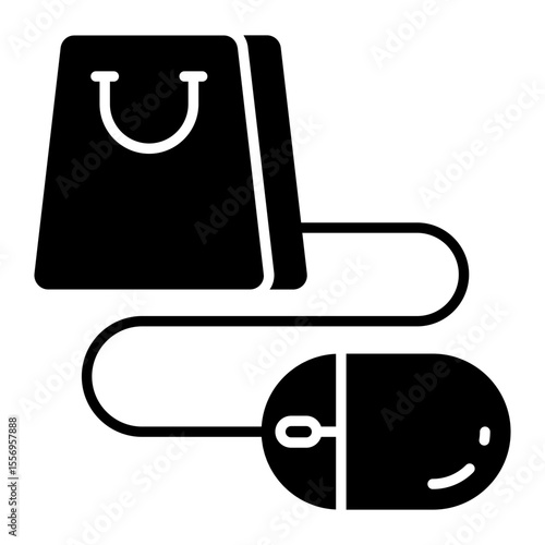 Digital shopping icon available for instant download to