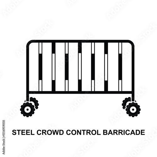  Barrier gate icon isolated on background vector illustration.