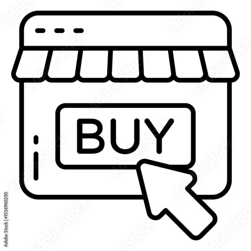 An icon design of buy button