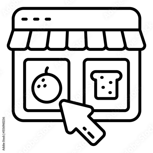 Unique design icon of select product