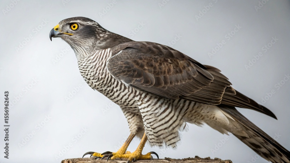 Obraz premium Goshawk on studio background