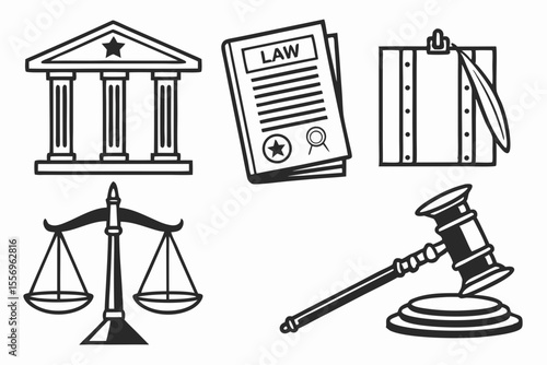 law and justice icon