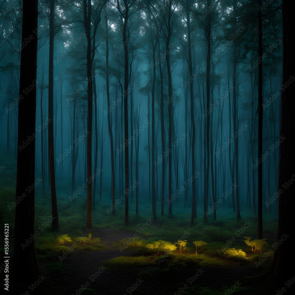 Fototapeta premium Dark forest