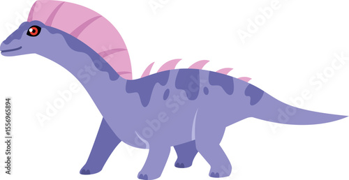 Cartoon Amargasaurus Illustration