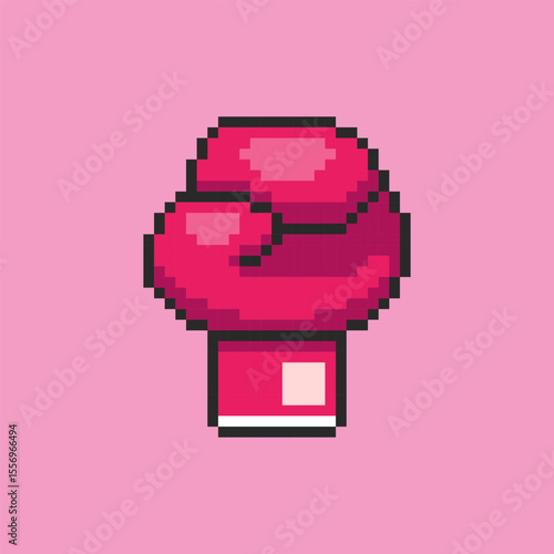 Pixel art Boxing Gloves game asset design
