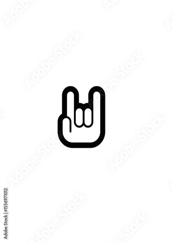 rock sign vector.ai