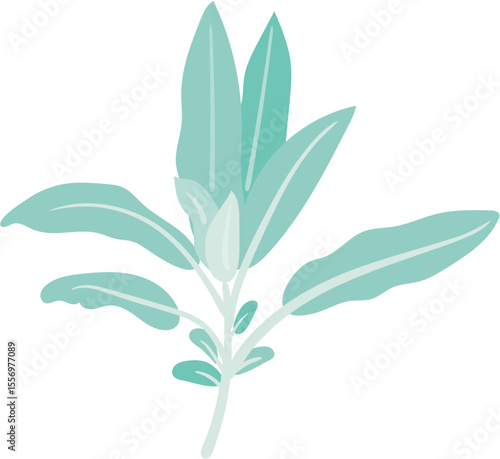 green leaves vector illustration
