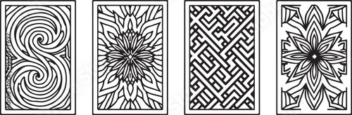 Modern Geometric Wall Panel Bundle