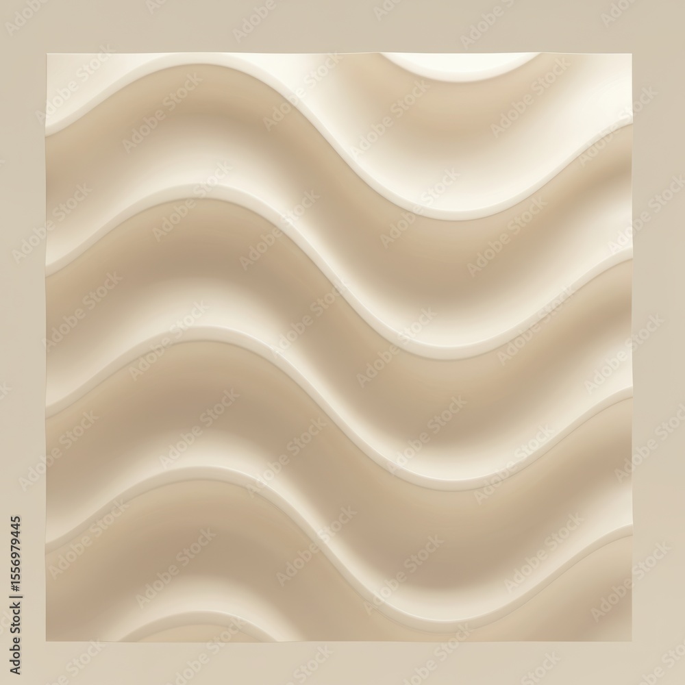 Obraz premium Clean Neutral Wave Design