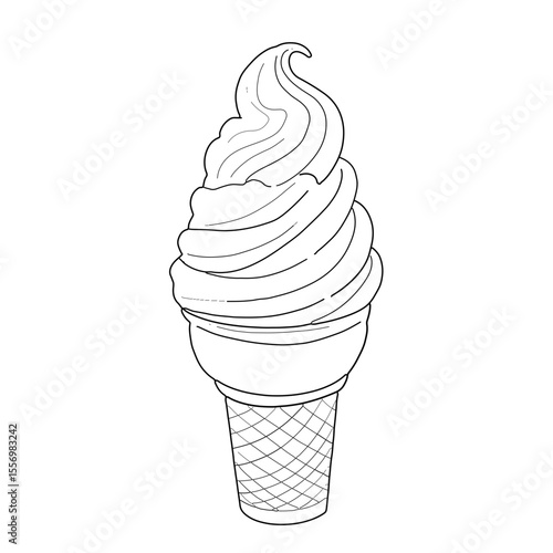 ice cream cone vector