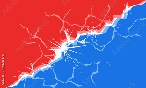 決裂をイメージしたイラスト